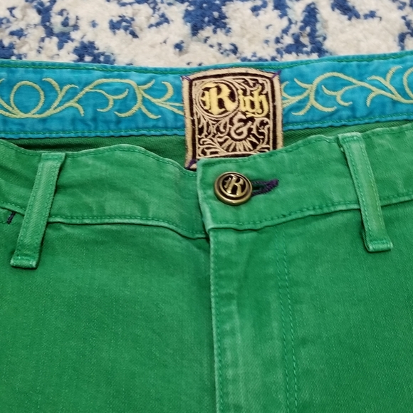 Rich & Skinny Skinny Jean Size 27 Kelly Green - Picture 3 of 8